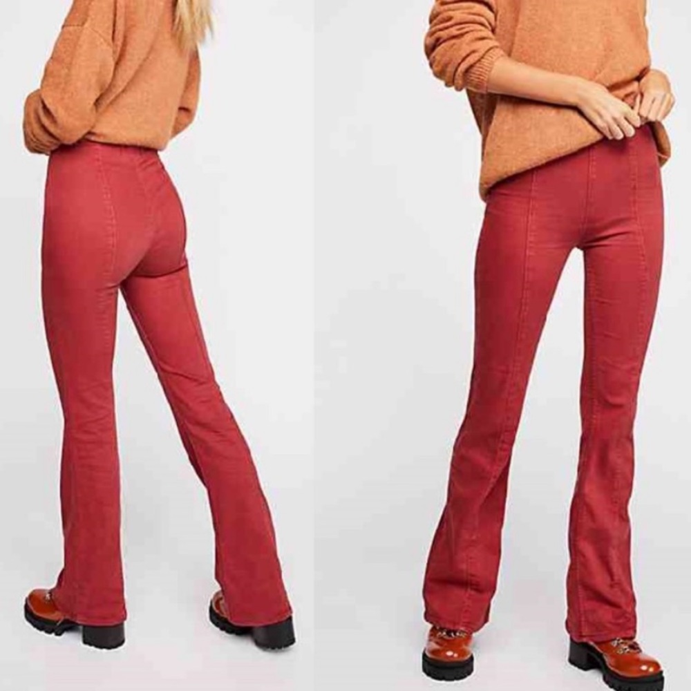Free People Flare Jeans "Pull-On"